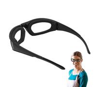 Lunettes de protection pour oignon - Anti-déchirure - Protection des yeux - Protection de laboratoire - Avec revêtement anti-buée - Pour cuisine, barbecue - Ajustement universel