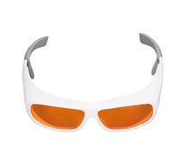 Lunettes de Protection Professionnelles OD 5 + PC, Matériau pour Machines à Graver, Protection des Yeux pour le Fonctionnement en Atelier (WHITE)