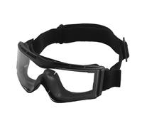 Lunettes de Protection Tactiques Antibuée pour Airsoft, avec 3 Verres Interchangeables, pour Cosplay Cyclisme Sports et Jeux(Black)