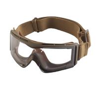 Lunettes de Protection Tactiques Antibuée pour Airsoft, avec 3 Verres Interchangeables, pour Cosplay Cyclisme Sports et Jeux(Brown)