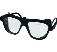 Lunettes de protection transparentes verre feuilleté anti-éclats noir, taille du verre 62x52mm EN1836/EN166
