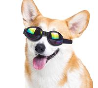 Lunettes de protection UV pour chien avec sangle réglable, protection des yeux pour chien, Noir/blanc, Refer to description