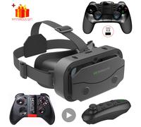 Lunettes de réalité virtuelle 3D VR, appareils de casque, lentilles de casque, lunettes intelligentes pour Smartphones, téléphone portable, jeu Mobile, ensemble de visionneuse Viar With Remote C