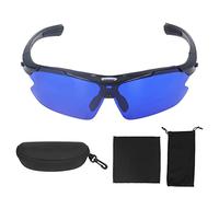 Lunettes De Recherche De Balle De Golf, Lunettes De Soleil De Sport Avec Verres Bleus, Excellent Cadeau Pour Golfeur Avec étui à Fermeture éclair Pour Hommes, Femmes, Jeunes, Baseball, Pêche, Cyclisme