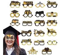 Lunettes de remise de diplôme en papier - 20 pièces - Lunettes de diplôme en papier | Funny Paper Seieblasses pour fournitures de vacances filles, événements scolaires