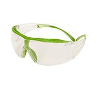 Lunettes de sécurité 3M™ SecureFit™ 400X, branches vertes/transparentes, revêtement antibuée (K et N) Scotchgard™ - incolore, SF401XSGAF-GRN-EU