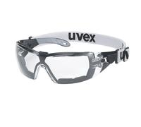 Uvex Lunettes de sécurité Pheos Guard - Supravision Extreme - Transparent/Noir-Gris - Anti-buée