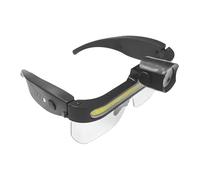 Lunettes de sécurité avec lumières - 2 modes - Lunettes de laboratoire de réparation automatique - Pour homme et femme - Réparation automatique sous le capot - Pour tâches de travail sombres