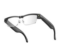 Lunettes de sécurité intelligentes Anti-décoloration avec 8 Millions de Pixels, Enregistrement vidéo HD 1200p, IA en Temps réel, Lunettes,Silver-Metal-Frame-Transparent-Photochromic-Lenses