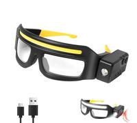 Lunettes de sécurité LED mains libres avec capteurs de mouvement et commande pour la mécanique et la pêche, lunettes multifonctions