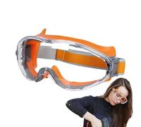Lunettes de sécurité : lunettes de sécurité transparentes 7,28 x 2,95 x 3,35 pouces, lunettes de meuleuse angulaire à l'épreuve de la poussière, lunettes de travail de soudure anti-éclaboussures |