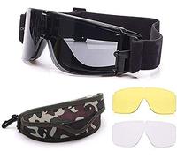 Lunettes de sécurité militaires pour airsoft - Protection des yeux - Lunettes de chasse pour le tir militaire X800 - Lunettes de paintball UV400