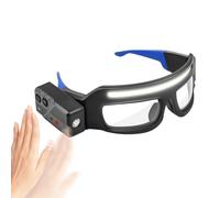 Lunettes de Sécurité pour Hommes Travail,Lunettes de Conduite Vélo - Masque De Protection Avec Lumière TYPE-C Anti-Buée Pour Moto Sports Aventures Extérieures Hommes Femmes