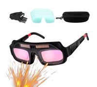 Lunettes de sécurité pour soudage - Antidérapant, occultants automatiques, anti-reflets, 5 pouces, PC occultant automatique | Lunettes de soudage solaire en ABS - Protection pour feuille prot