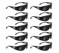 Lunettes de Sécurité pour Soudage au Gaz 10 Paires Polycarbonate Abs | Protection Oculaire de Soudage, Noir, Maintien Ferme, Confort D’usage, pour Usinage et Mécanique