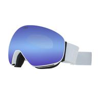 Masque Bliz Floz blanc avec lentille miroir bleue