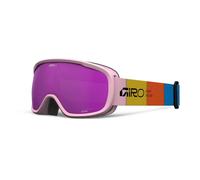Lunettes de ski enfant Giro Buster rose à motifs blocs ambre rose