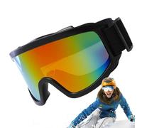 Lunettes De Ski - Lentille PC Haute Définition Et Monture TPU Pour Hommes Et Femmes, 12,8 X 8,6 Cm | Lunettes D'équitation Professionnelles Coupe-vent Pour Moto, Pour Snowboard, Randonnée, Sports De P