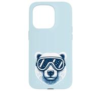 Lunettes de Ski Polar Bear Coque pour iPhone 15 Pro