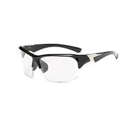 Lunettes de ski unisexe en TPU coupe-vent pour sports de plein air pour snowboard, cyclisme et motoneige (transparent)