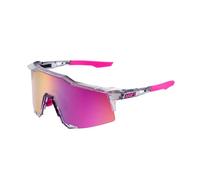 Lunettes de soleil 100% SPEEDCRAFT (Polished Translucent Grey - Purple Multilayer Mirror Lens) TU
