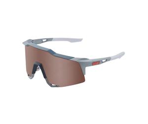 Lunettes de soleil 100% SPEEDCRAFT (Soft Tact Stone Grey - HiPER Crimson Silver Mirror Lens) Cat. 3 65One Size