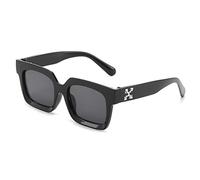 Lunettes de soleil à grande monture pour femmes carrées trop lunettes dames lunettes miroir pare-soleil extérieur pour hommes, NOIR, taille unique