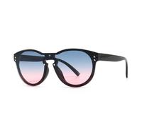 Lunettes de soleil à grande monture pour femmes, dotées d'un design monobloc avec rivets, d'un style rétro à double pont et d'une protection UV400.(C4)