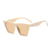 Lunettes De Soleil À Monture Large For Hommes Et Femmes, Idéales For La Conduite En Vacances Ou Plein Air(Beige)