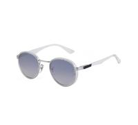 Lunettes de soleil à monture ronde pour hommes et femmes, avec une monture en métal et une protection UV400 simple pour l'extérieur. (C6)