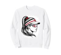 Lunettes de Soleil à visière pour Femme Drapeau Anglais Pride Sweatshirt