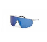 Adidas Lunettes de sport SP0075 blanches verres miroir bleus