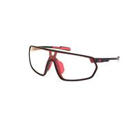 Lunettes adidas Sport SP0089 noir mat rouge verre photochromique