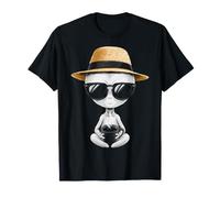 Lunettes de Soleil Alien Motif Thé Graphic T-Shirt