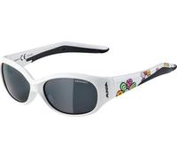 Lunettes de soleil Alpina Flexxy Kids monture blanche/fleurs gloss, verres sw, cat.