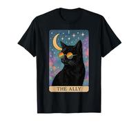 Lunettes de Soleil Amusantes Ally Cat Tarot Card Pride Gay Pride LGBTQ T-Shirt