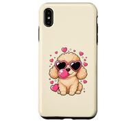 Lunettes de Soleil Amusantes en Forme de cœur de Caniche pour la Saint-Valentin Coque pour iPhone XS Max