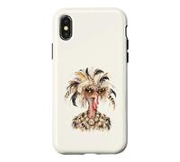 Lunettes de Soleil Amusantes et Glamour en Forme de Dinde pour Thanksgiving Holiday Attitude Coque pour iPhone X/XS