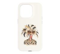 Lunettes de Soleil Amusantes et Glamour en Forme de Dinde pour Thanksgiving Holiday Attitude Coque pour iPhone 15 Pro