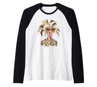 Lunettes de Soleil Amusantes et Glamour en Forme de Dinde pour Thanksgiving Holiday Attitude Manche Raglan