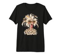 Lunettes de Soleil Amusantes et Glamour en Forme de Dinde pour Thanksgiving Holiday Attitude T-Shirt Haut de Gamme