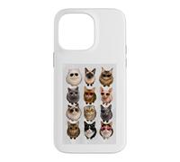Lunettes de Soleil Amusantes pour Les Amoureux des Races de Chats Coque pour iPhone 14 Pro Max