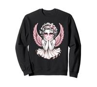 Lunettes de Soleil Ange avec cœur Ailes Roses Sweatshirt