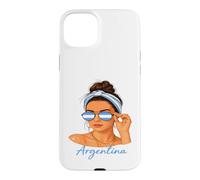 Lunettes de Soleil Argentine Fille Drapeau Argentine Coque pour iPhone 15 Plus