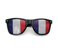 Lunettes de soleil autocollantes pour la Coupe du Monde 2026, motif drapeau des États-Unis, du Canada et du Mexique, élégantes et anti-UV pour supporters (France)