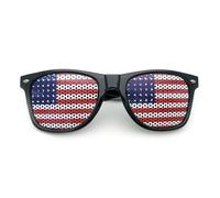 Lunettes de soleil autocollantes pour la Coupe du Monde 2026, motif drapeau des États-Unis, du Canada et du Mexique, élégantes et anti-UV pour supporters (USA)
