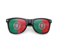 Lunettes de soleil autocollantes pour la Coupe du Monde 2026, motif drapeau des États-Unis, du Canada et du Mexique, élégantes et anti-UV pour supporters (Portugal)