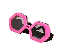 Lunettes de soleil avec cadre hexagonal, lunettes pour chien, empêchent l'accumulation de poussière, idéales pour les petites races, différentes conditions météorologiques, lunettes de soleil pour