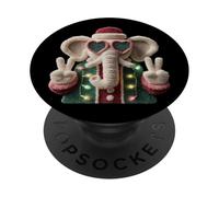 Lunettes de Soleil avec éléphants Mignons et Amusants PopSockets PopGrip Adhésif