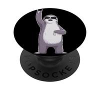 Lunettes de Soleil avec Inscription « Cool Sloth Peace Sign » PopSockets PopGrip Adhésif